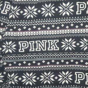 PINK Victoria's Secret Black and White Patterned Leggings